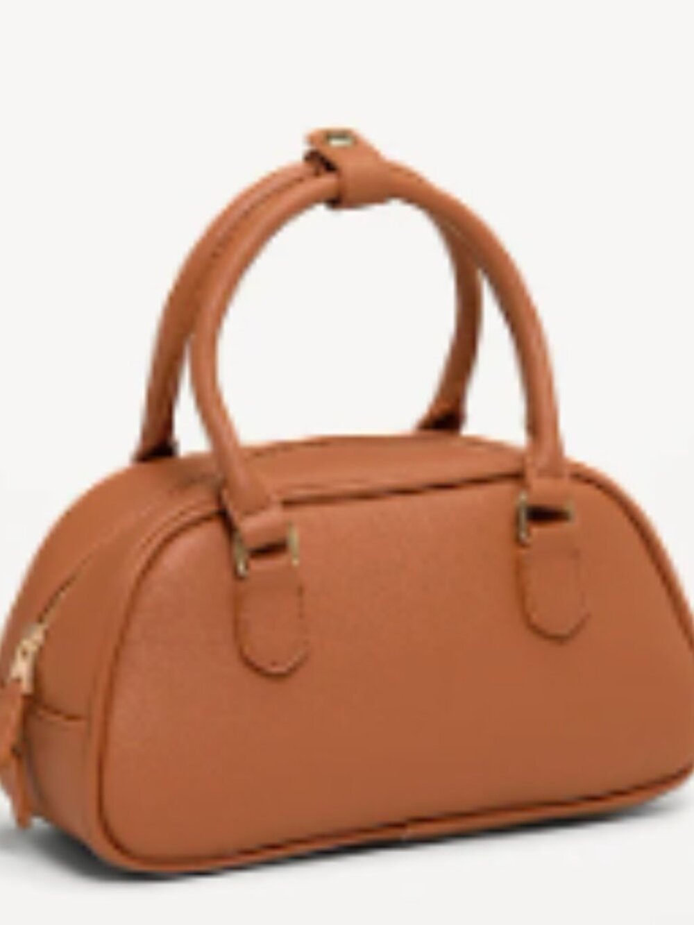 Old Navy Mini Bowler Bag- Cognac Brown